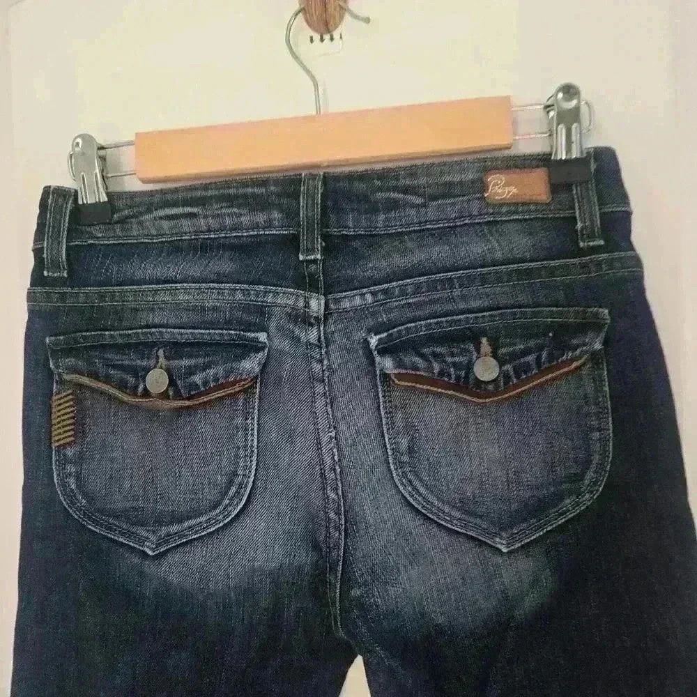 7424 Paige wilton medium wash  straight jeans size26 - Picture 6 of 7